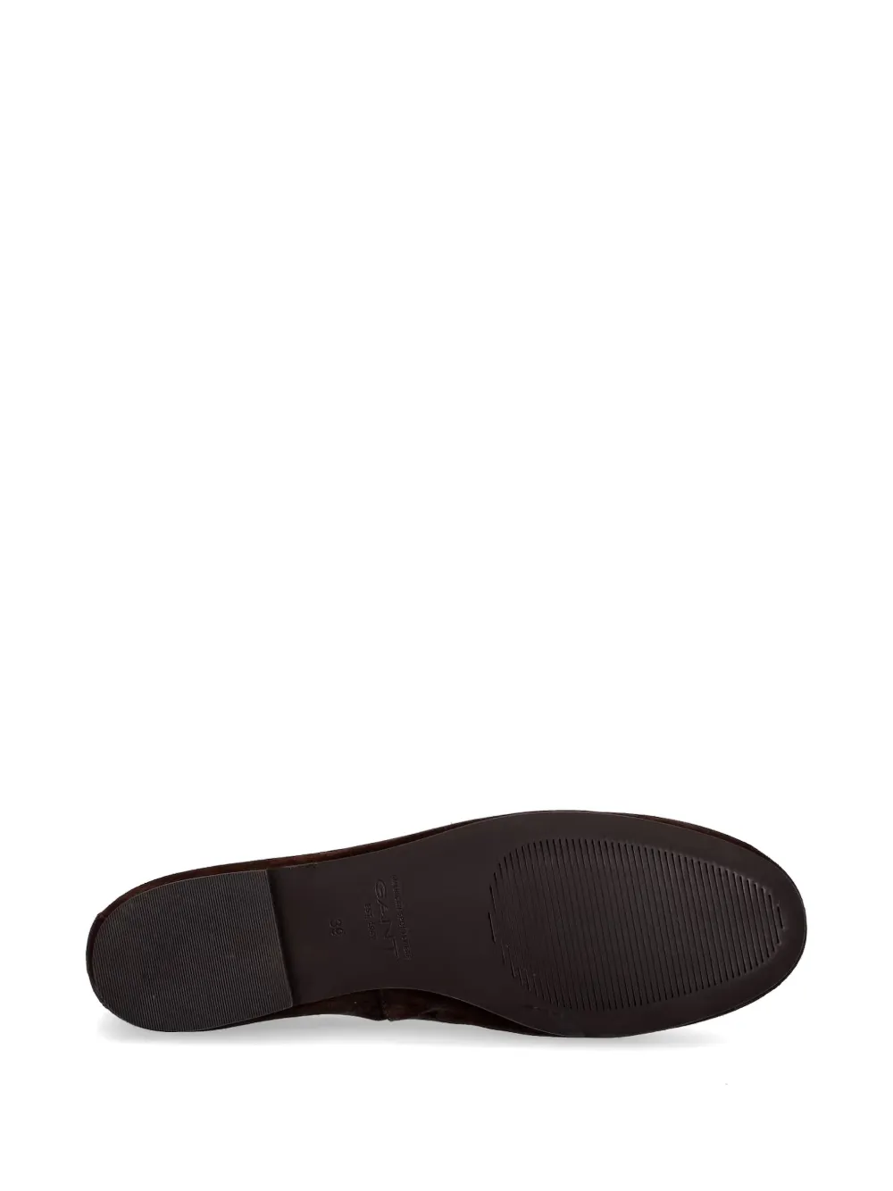 Gant suede almond-toe ballet flats Bruin