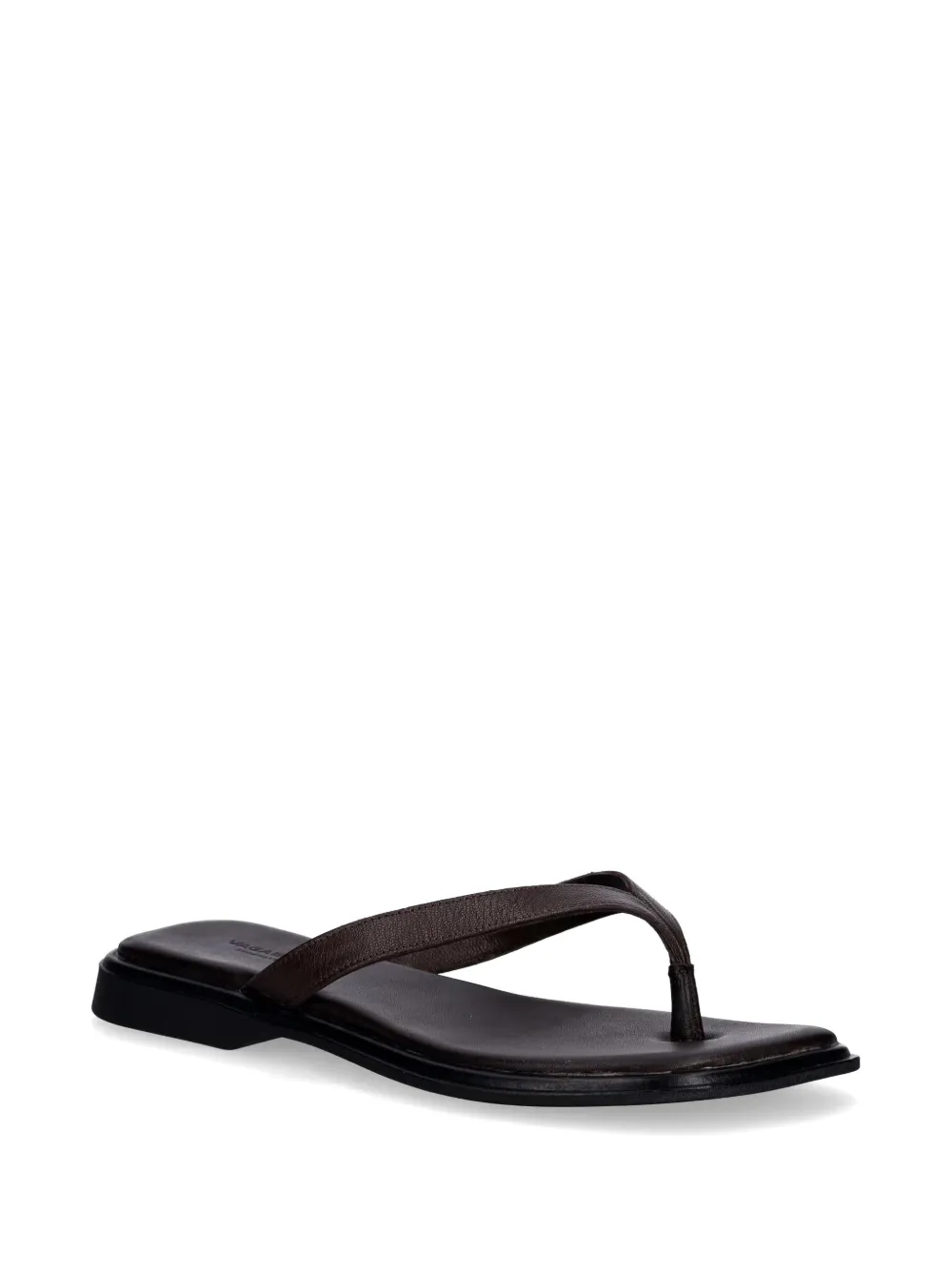 VAGABOND Izzy square-toe flat sandals Bruin
