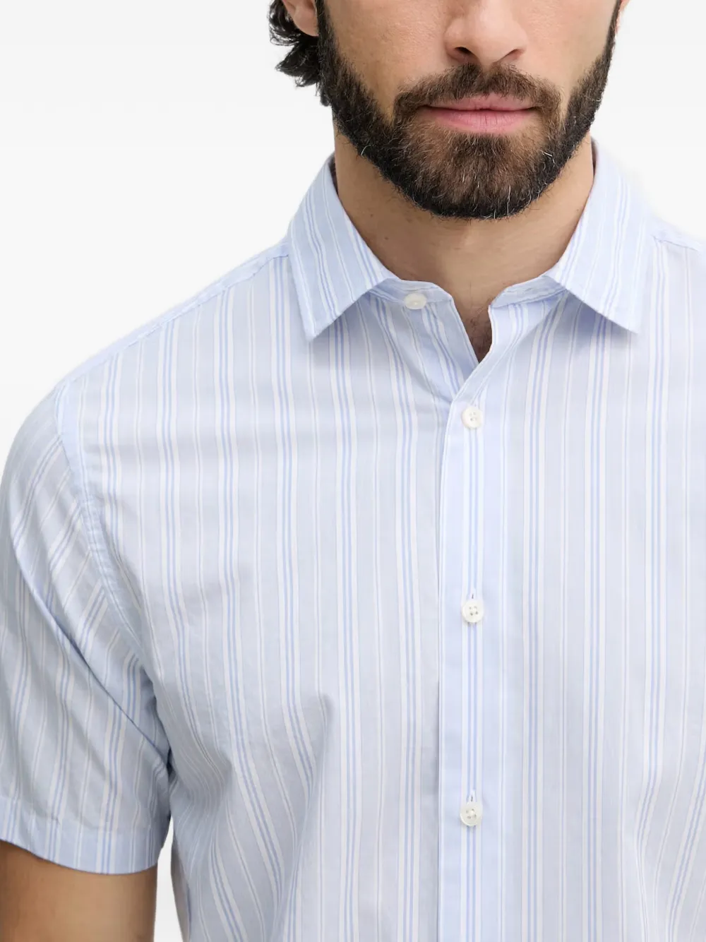Gant Gestreept overhemd Blauw