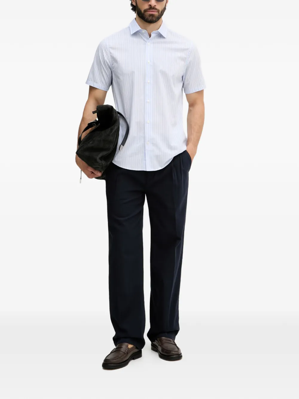 Gant Gestreept overhemd Blauw