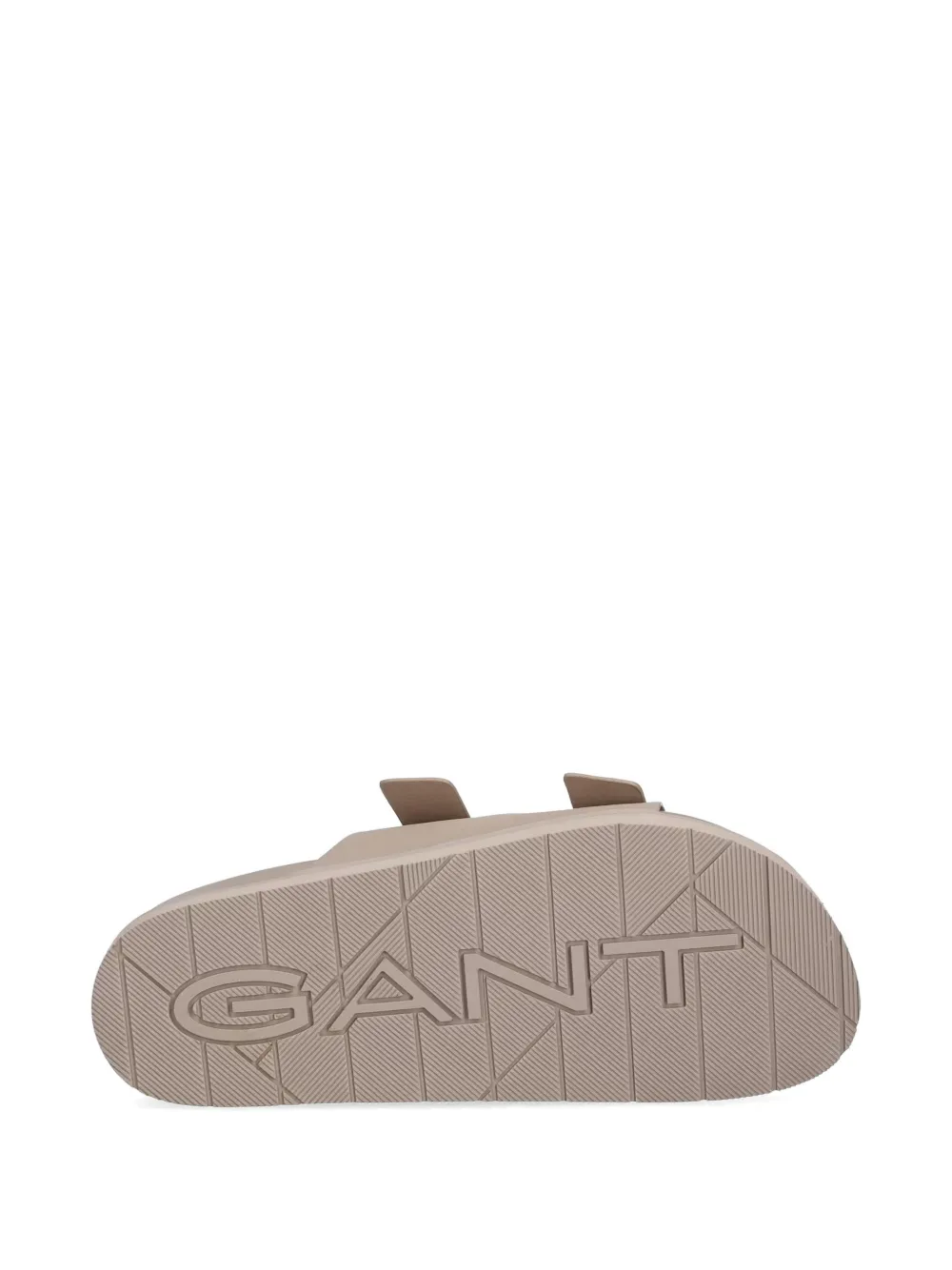 Gant buckle-fastening double-strap slides Beige