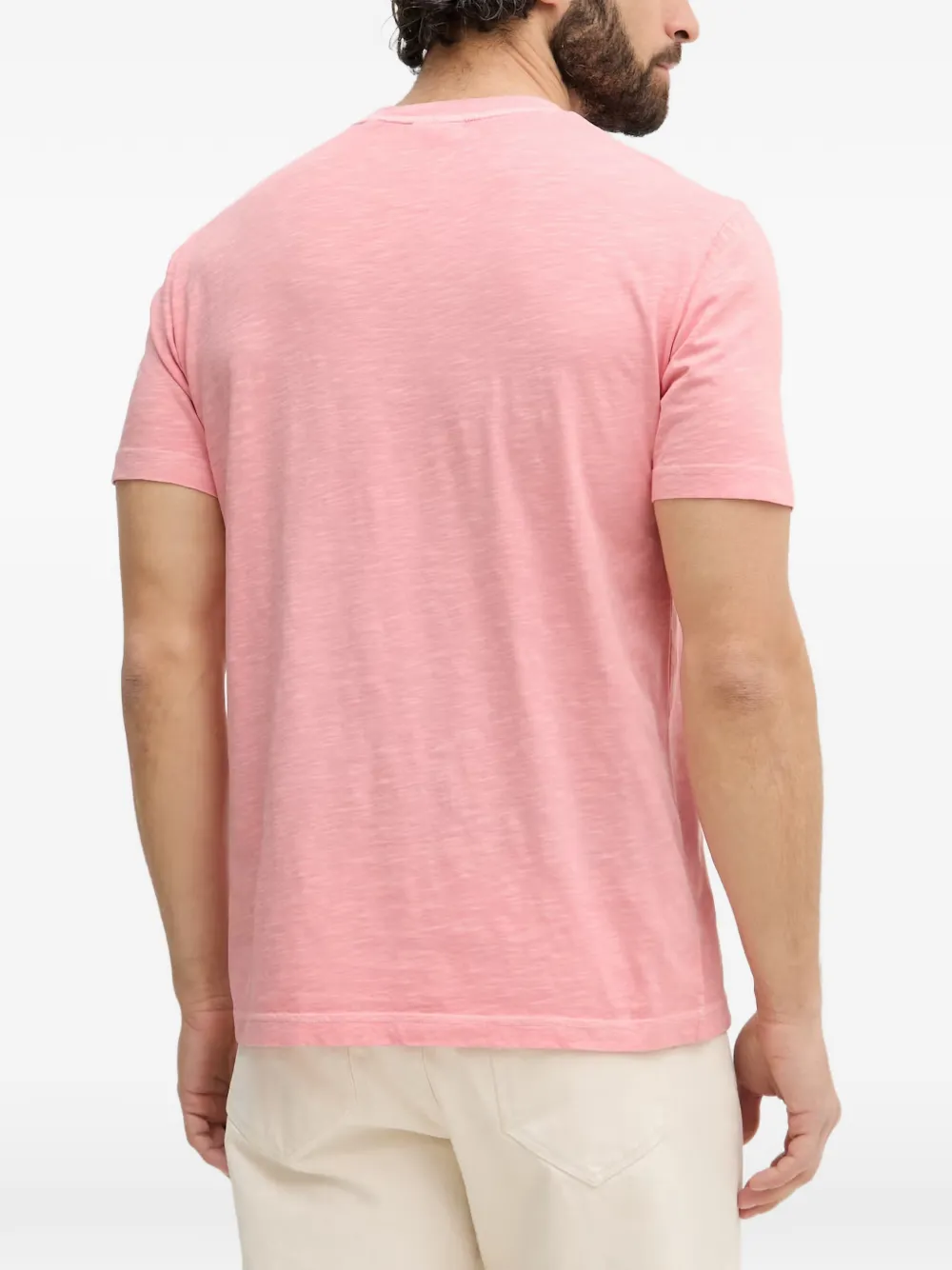 Gant T-shirt met geborduurd logo Roze