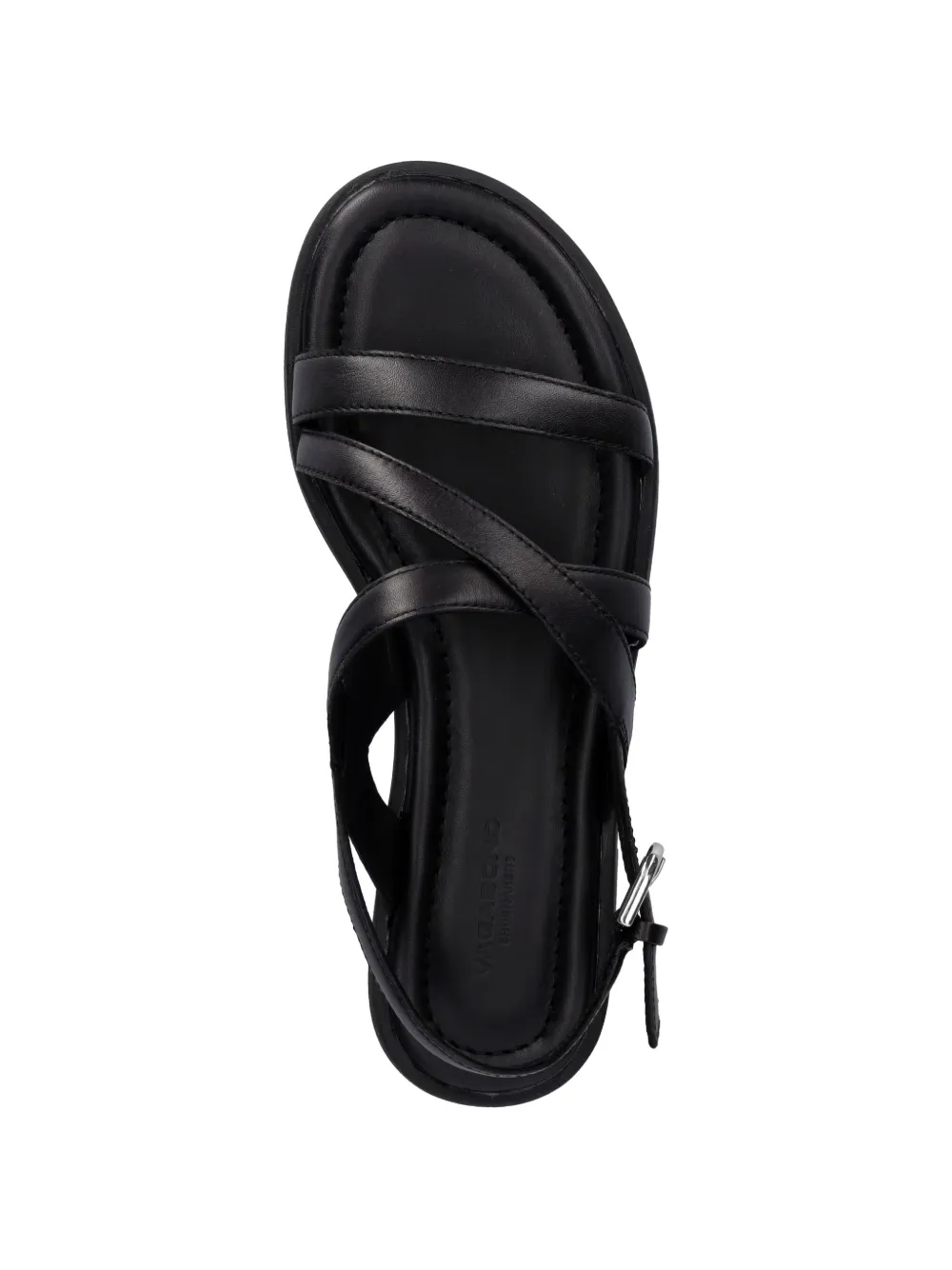VAGABOND Zaida crossover-strap buckled sandals Zwart