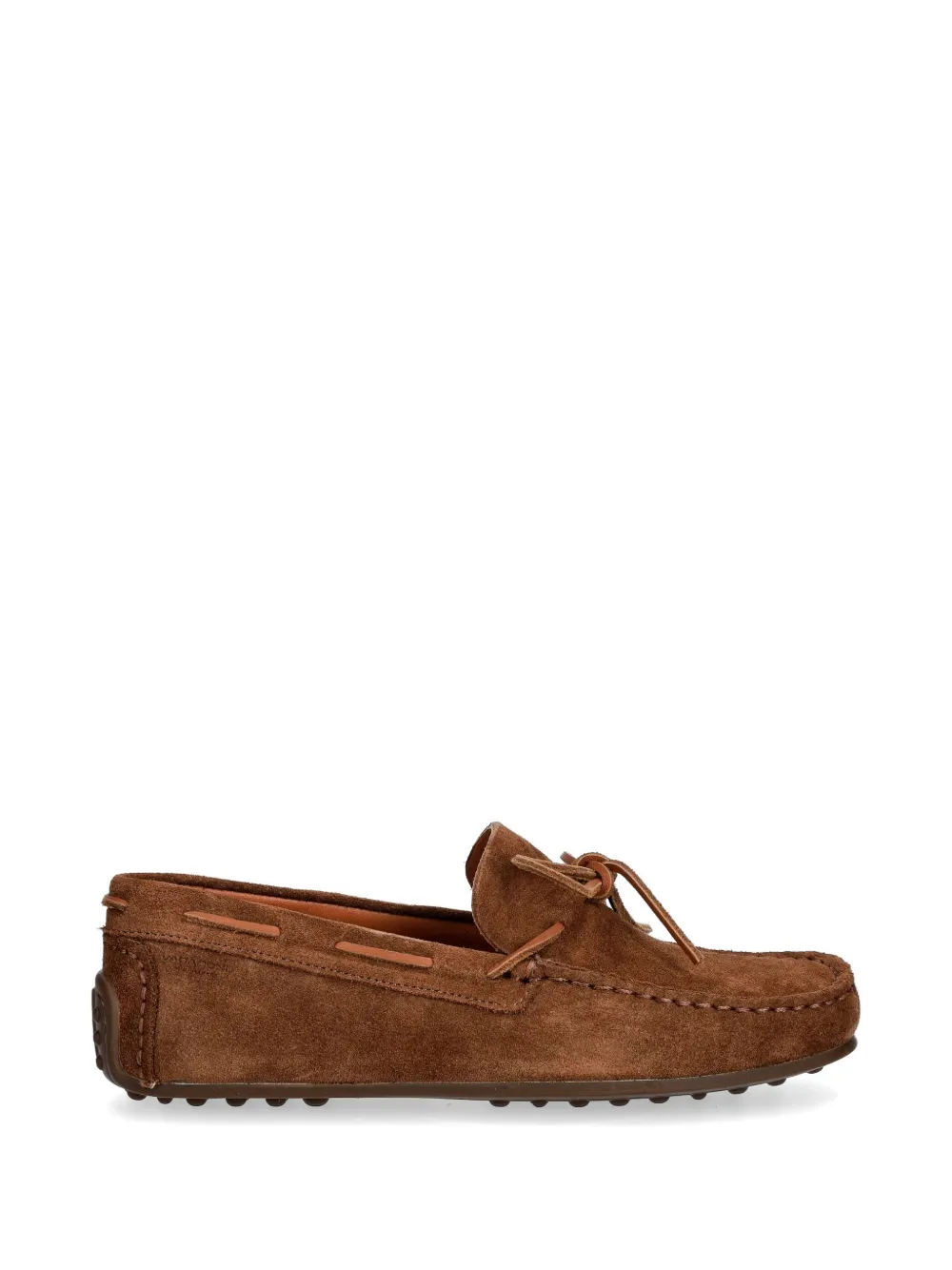 VAGABOND Larissa bow-detail suede loafers - Marrone