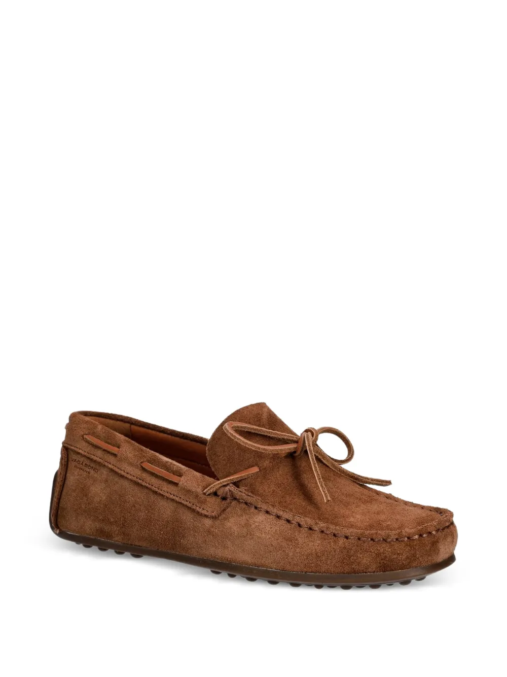 VAGABOND Larissa bow-detail suede loafers Bruin