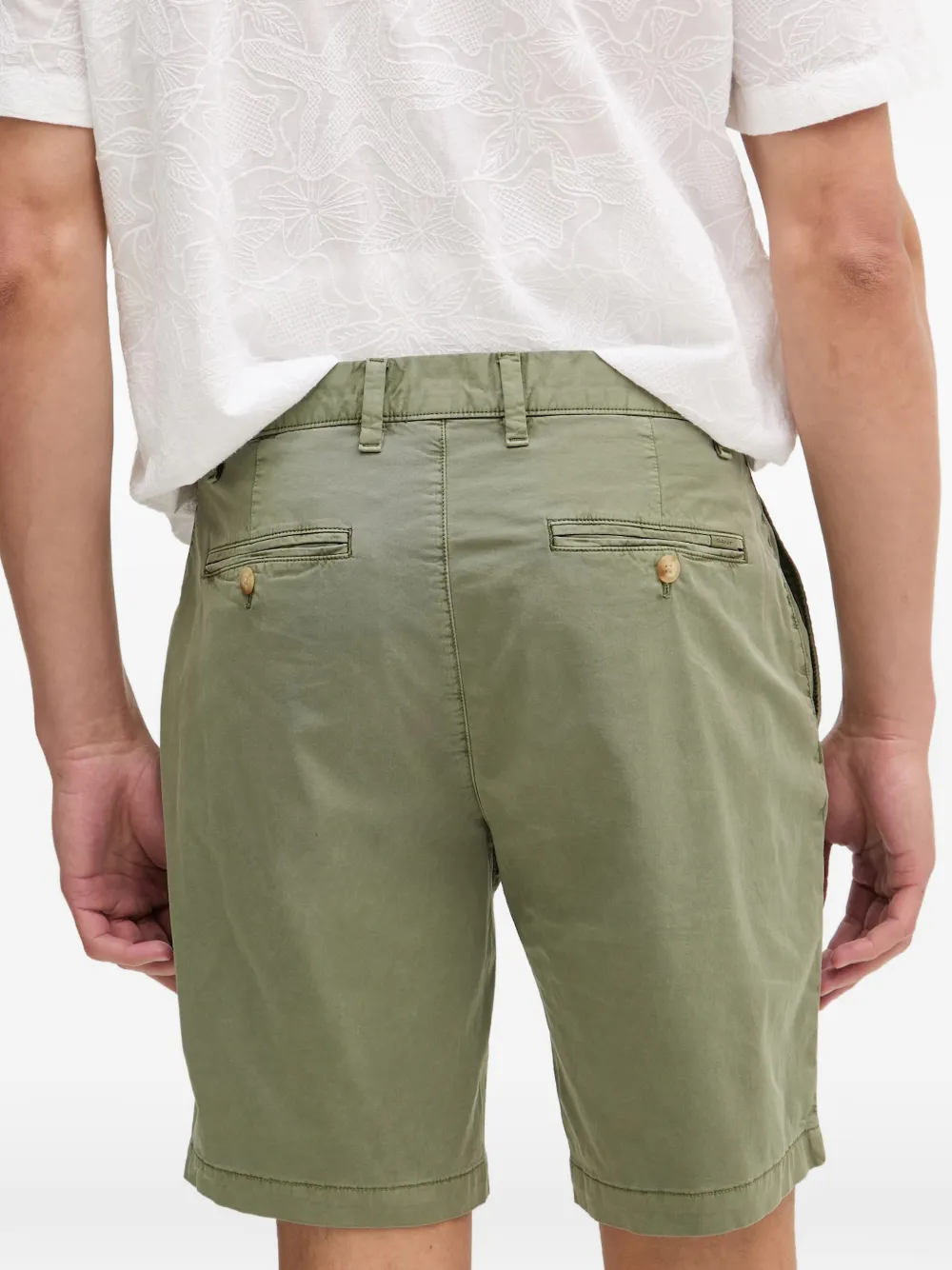 Gant Chino shorts met riemlussen Groen