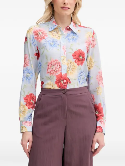 Gant floral-print long-sleeve shirt