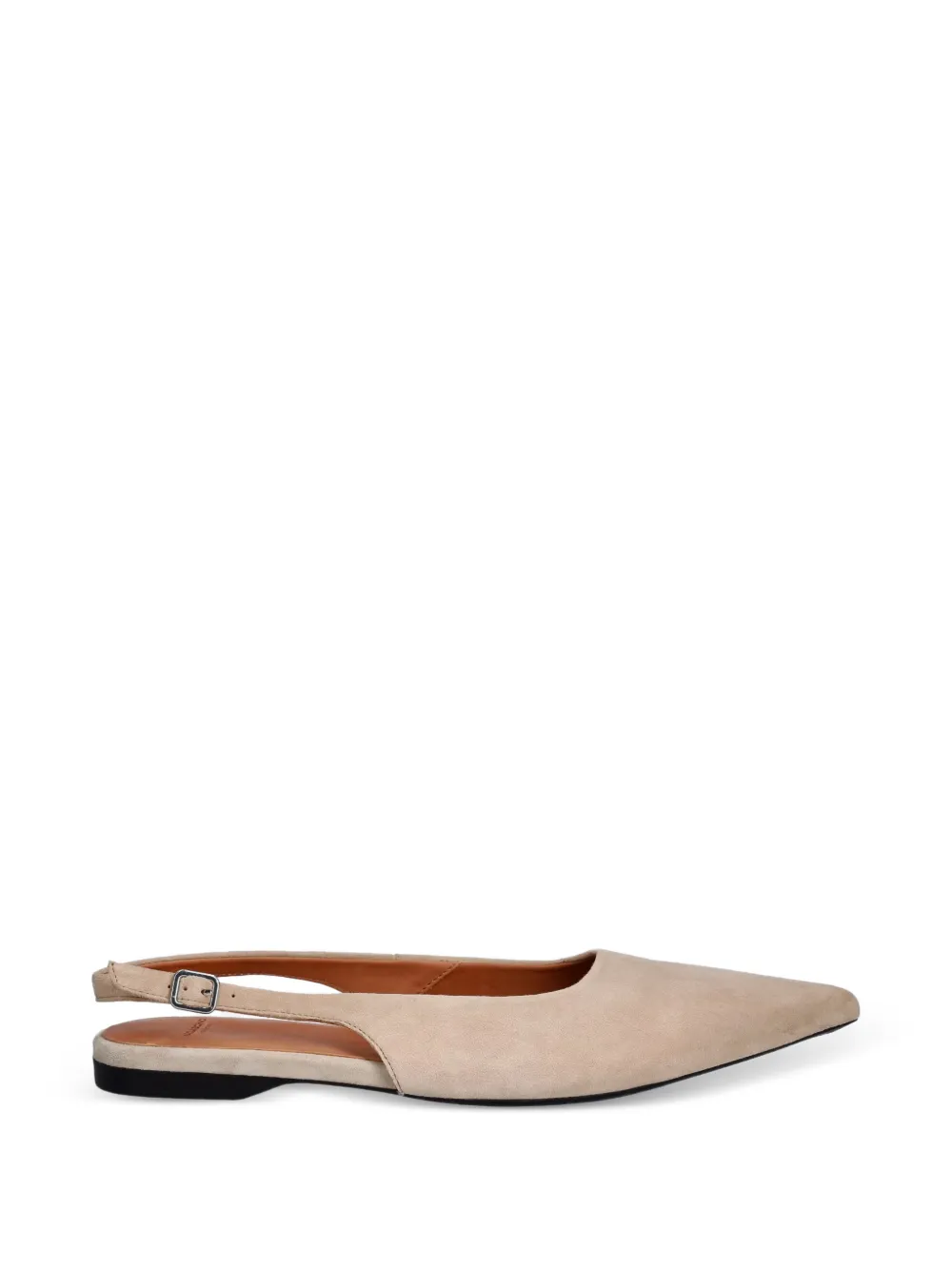 VAGABOND Hermine pointed-toe slingback ballet flats - Toni neutri