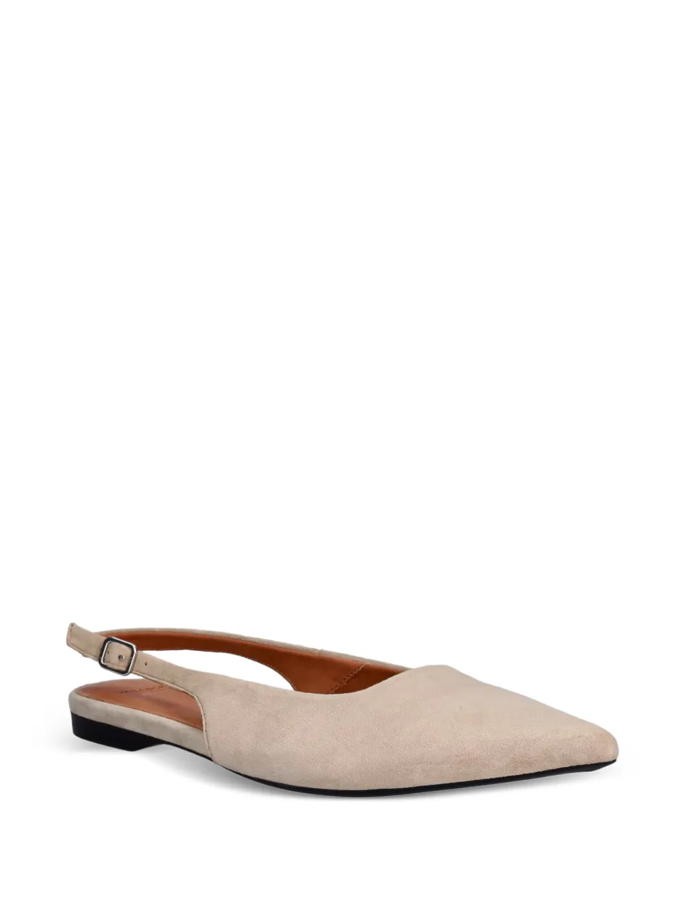 VAGABOND Hermine pointed-toe slingback ballet flats Beige