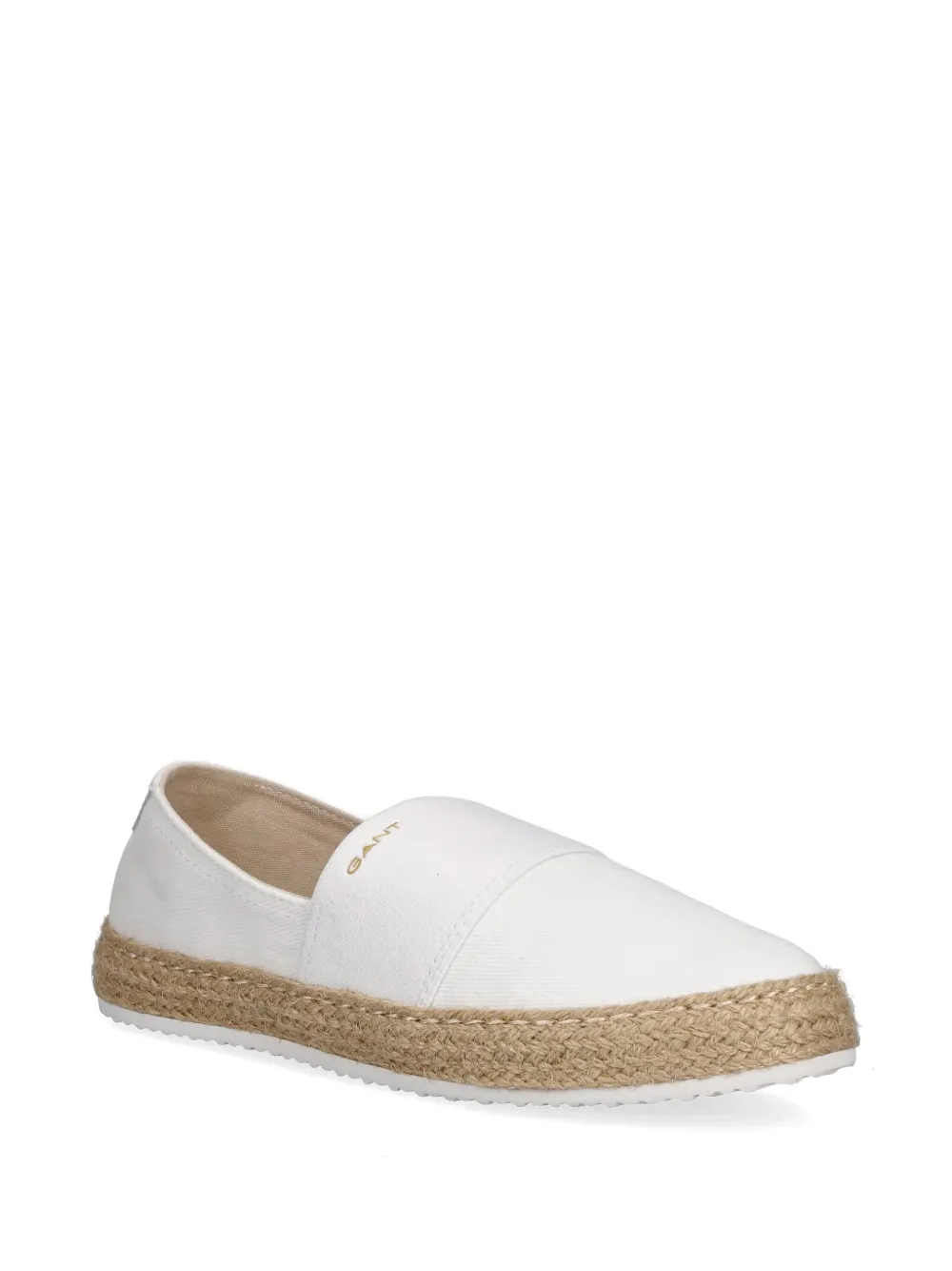 Gant braided-sole slip-on espadrilles Wit