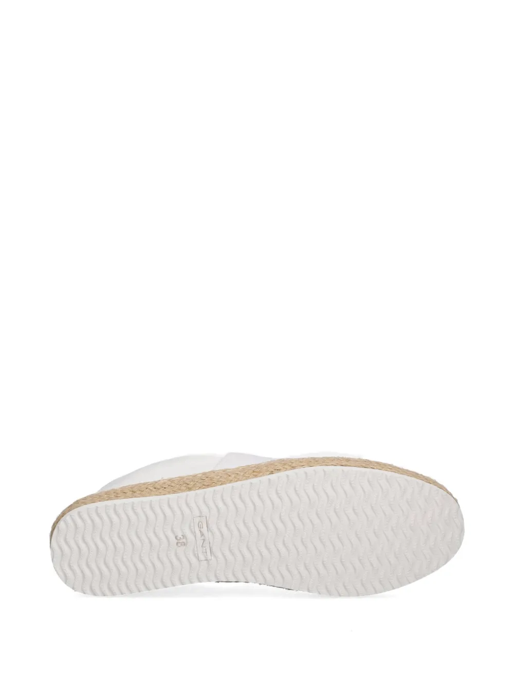 Gant braided-sole slip-on espadrilles Wit