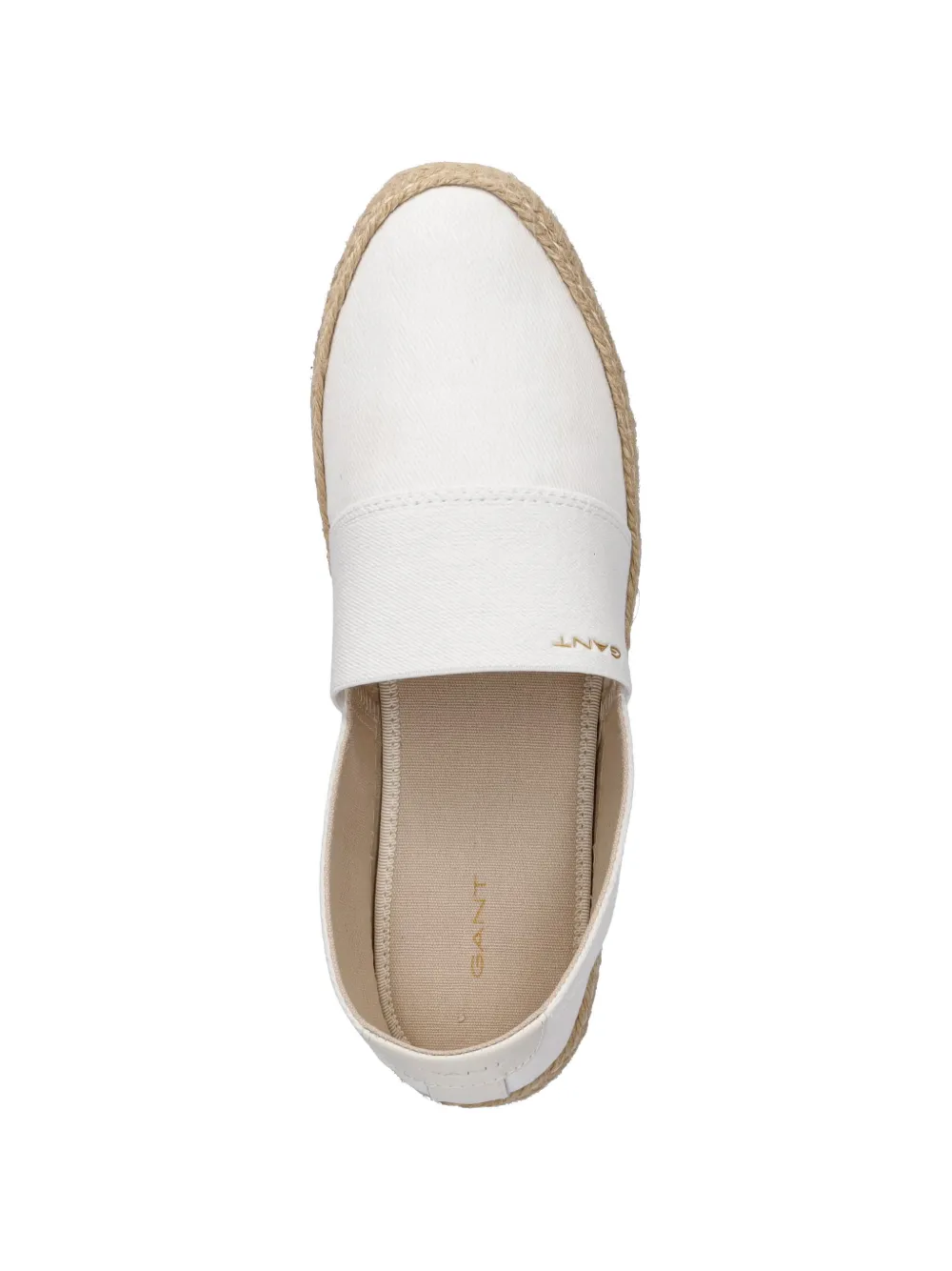 Gant braided-sole slip-on espadrilles Wit