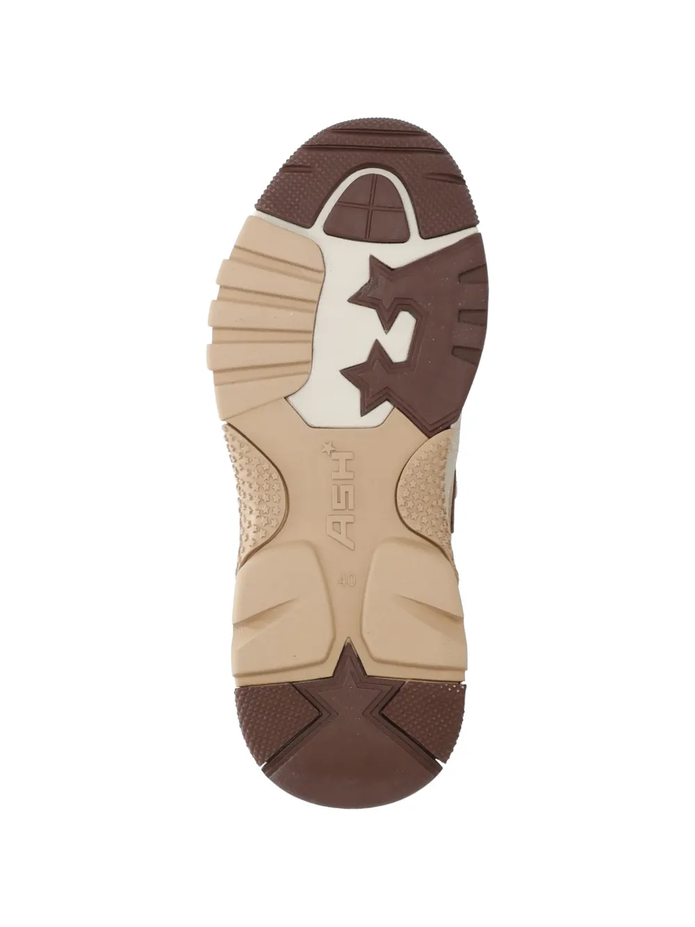 Ash Addict panelled sneakers Beige