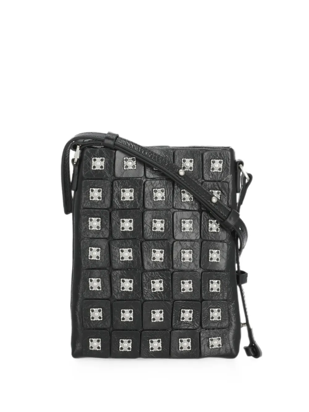 Ash Rubina studded shoulder bag - Nero