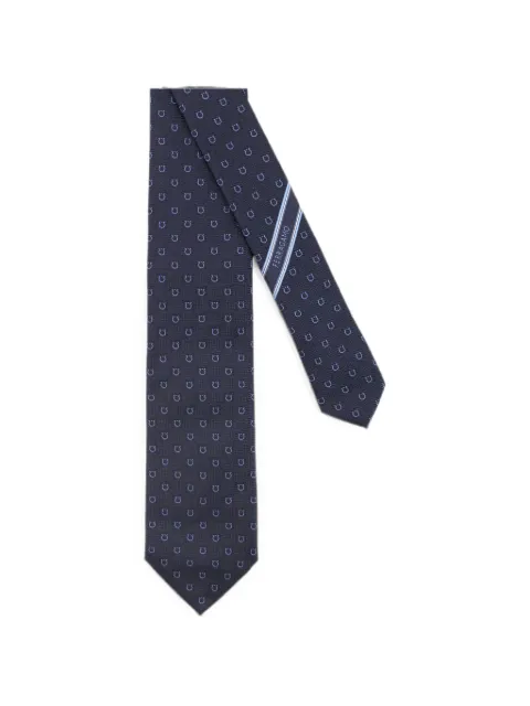 Ferragamo Gancini-jacquard silk tie