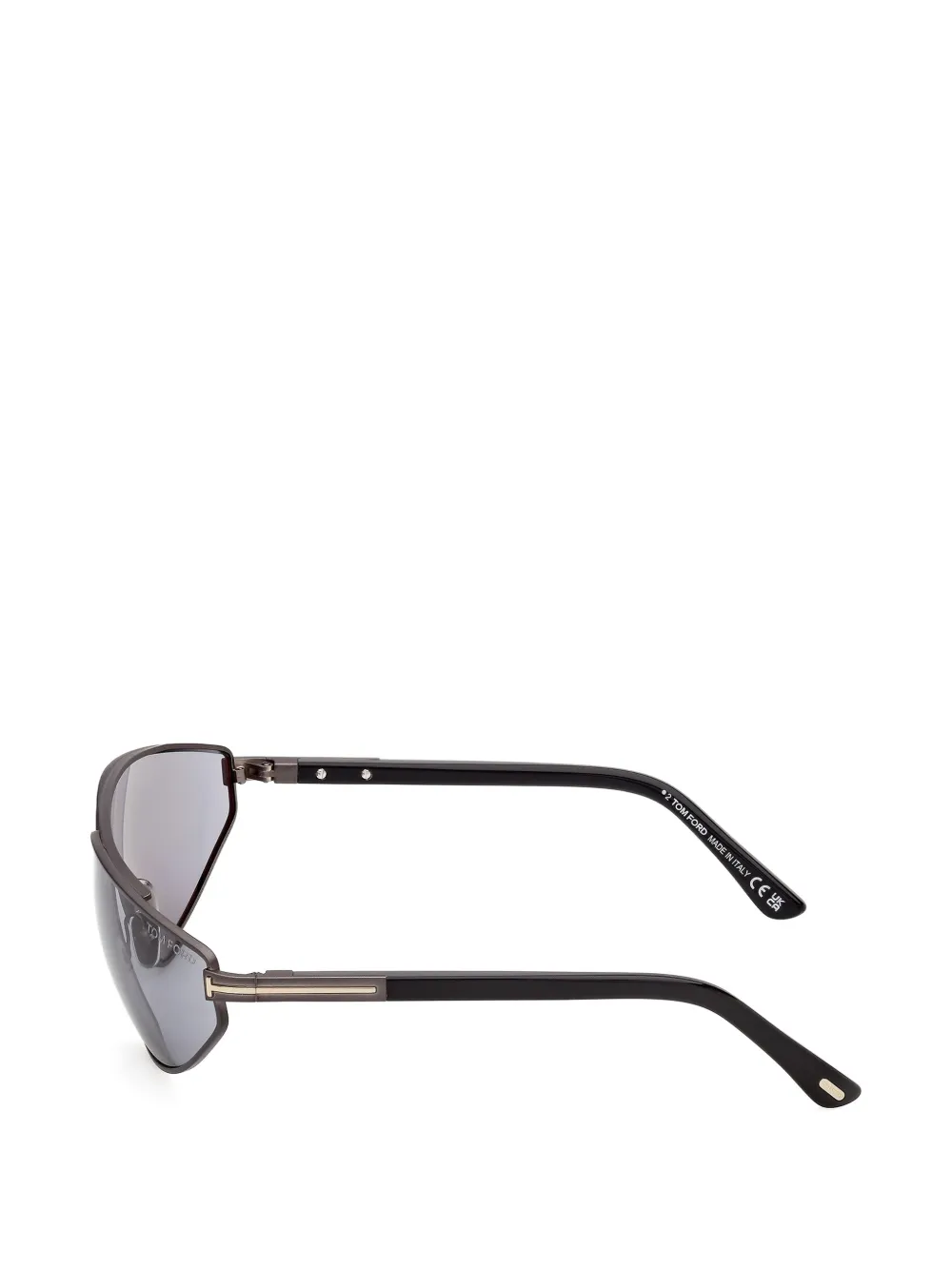TOM FORD Eyewear Zonnebril met geometrisch montuur Grijs