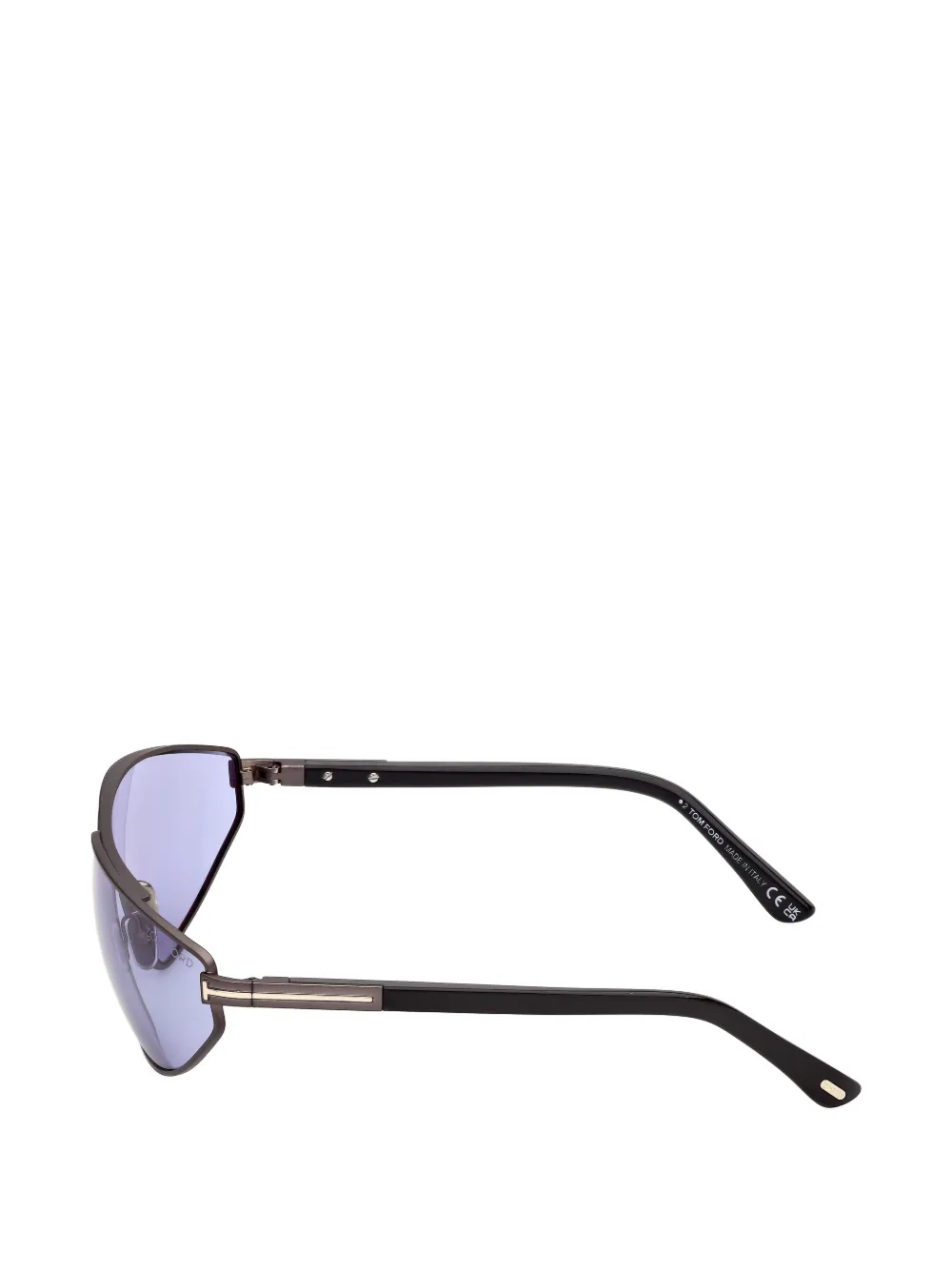 TOM FORD Eyewear Zonnebril met geometrisch montuur Grijs