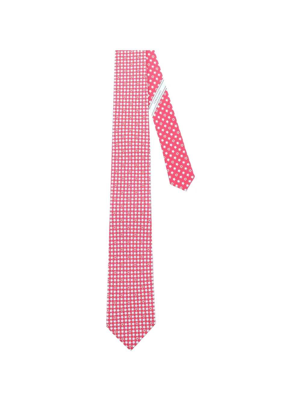 Ferragamo Gancini-pattern tie - Rosa