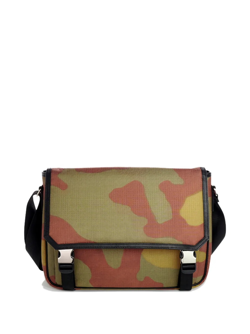 Ports V camouflage-print buckle-fastening messenger bag - Verde
