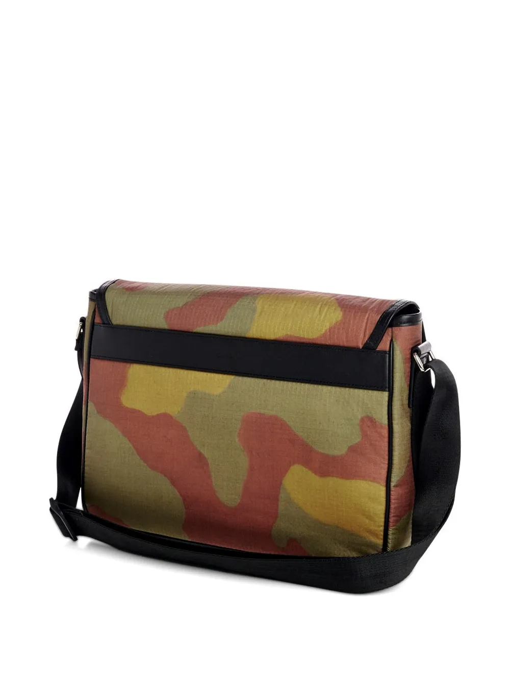 Ports V Messengertas met camouflageprint en gespsluiting Groen