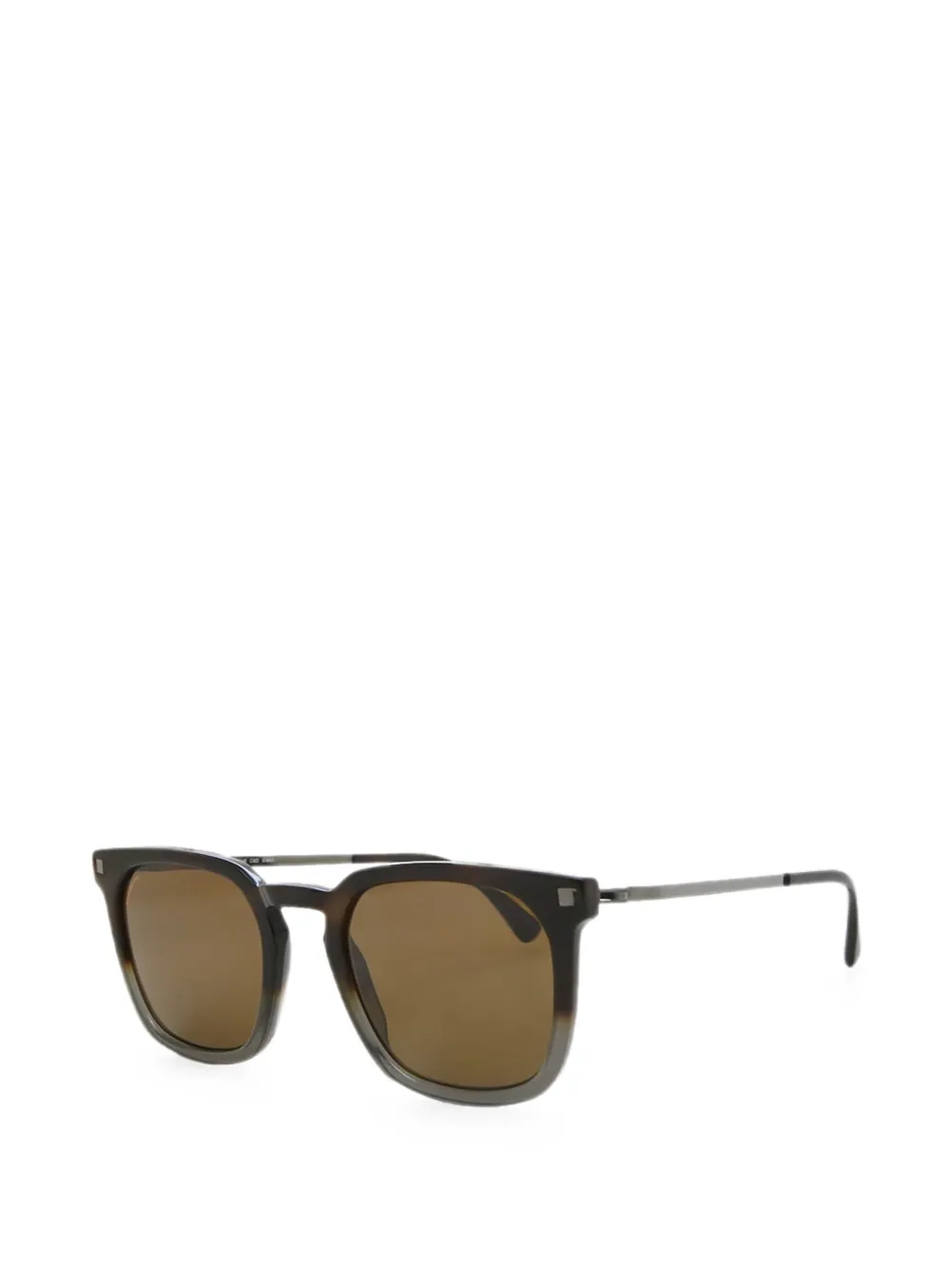 Mykita Borga zonnebril met vierkant montuur Bruin