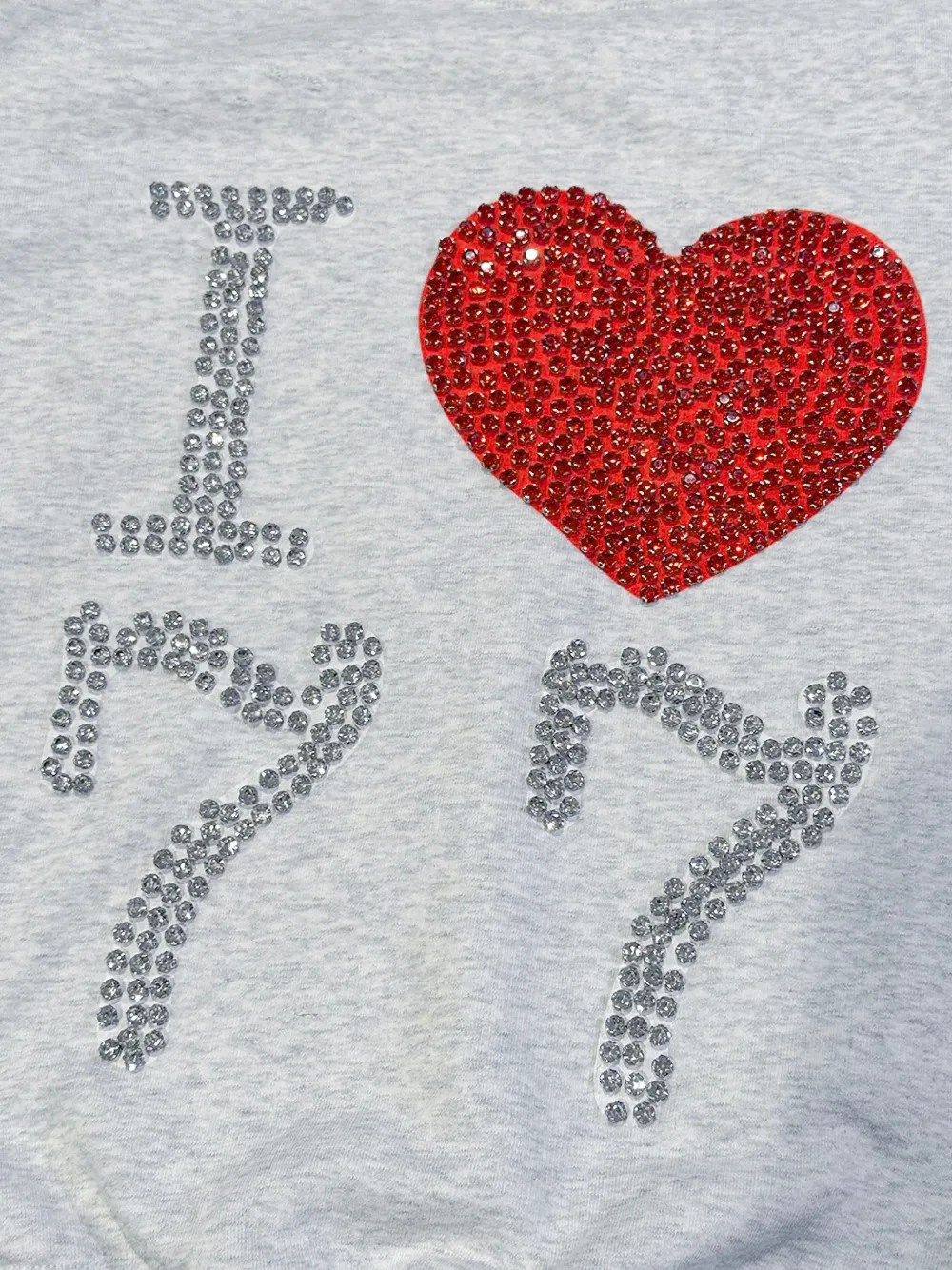  77 Studios Sudadera Con Apliques De Strass - Gris 