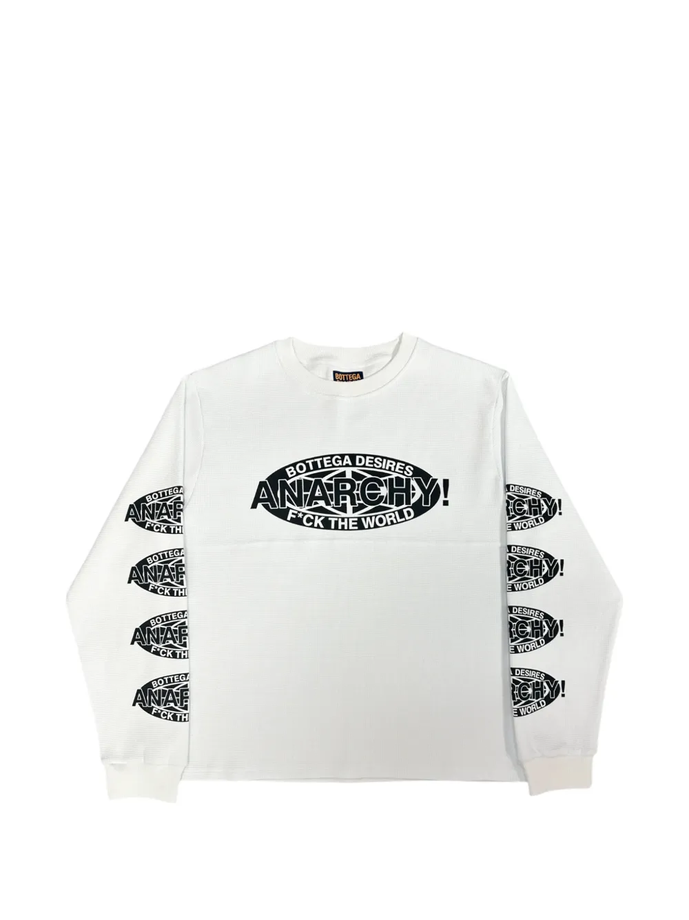 Bottega Desires Anarchy Thermal reconstructed thermal T-shirt - White