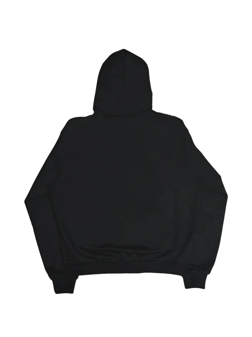 Bottega Desires Hoodie met logo-patch en rits Zwart