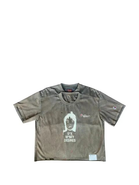 Bottega Desires distressed graphic-print T-shirt