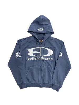 SAINT MXXXXXX logo-print Hoodie | Blue | FARFETCH