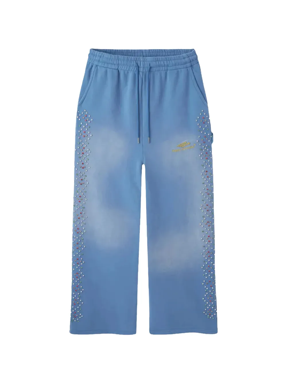 Happy Memories Don't Die Pantaloni sportivi con cristalli - Blu