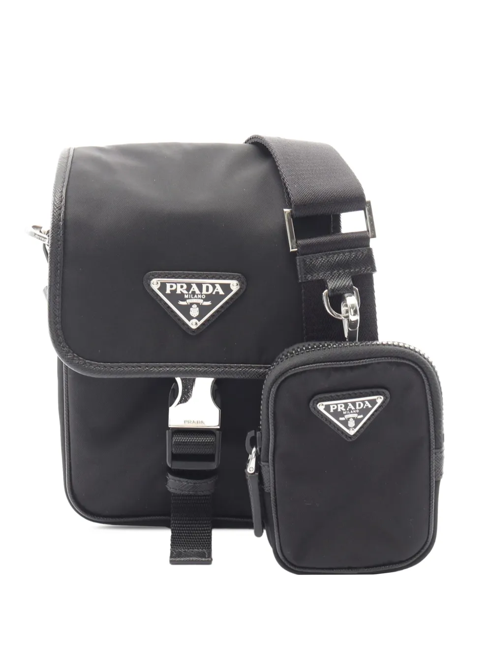 Prada Pre-Owned 2013-2026 Tessuto Crossbody Bag shoulder bag - Nero