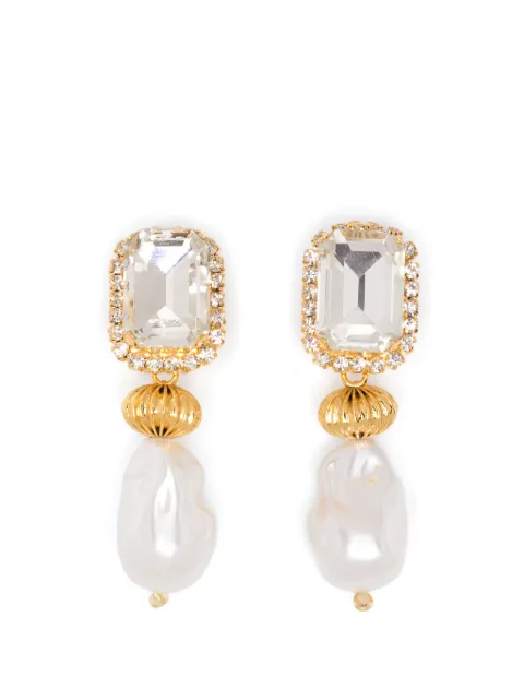 Vanina crystal-embellished drop earrings