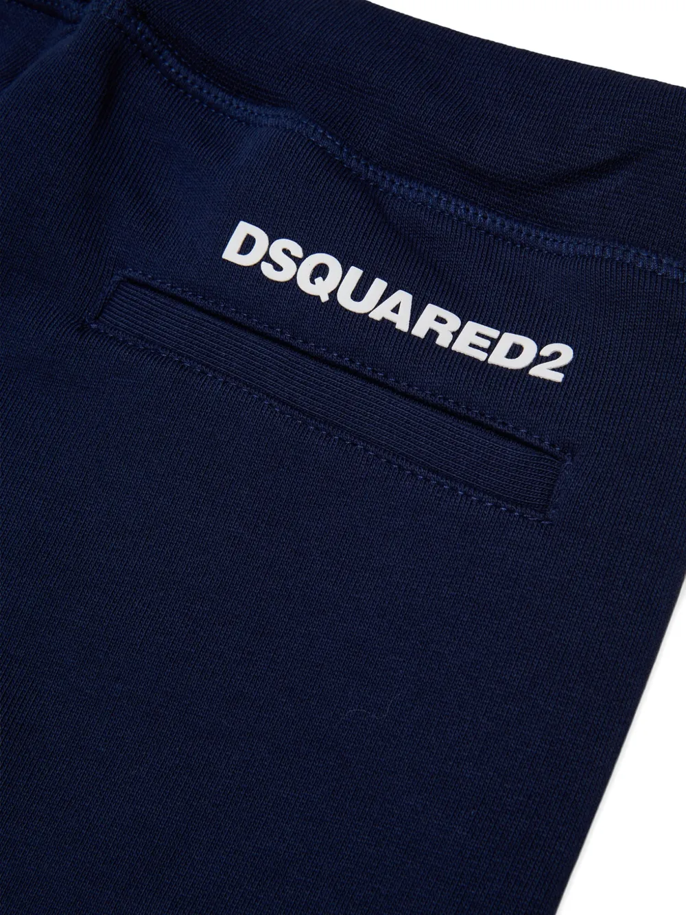 DSQUARED2 KIDS Trainingsbroek met logoprint en trekkoord Blauw