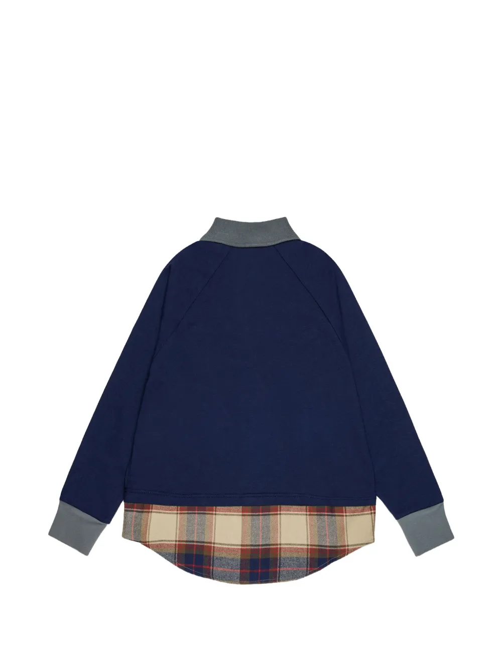DSQUARED2 KIDS Hybrid poloshirt met gelaagd effect Blauw