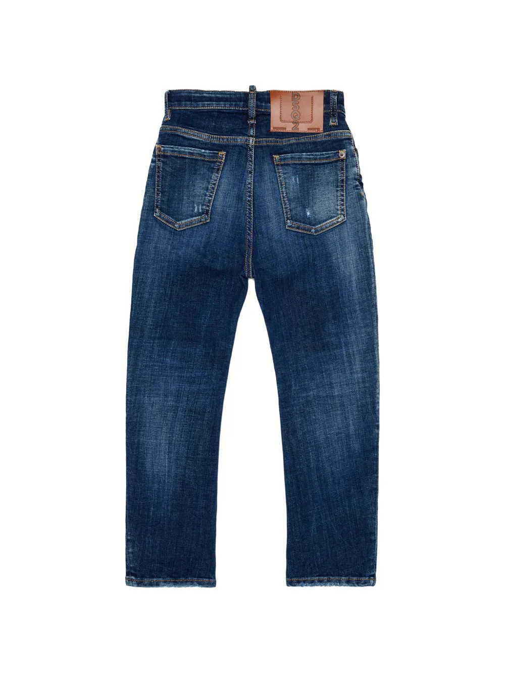 DSQUARED2 KIDS Jeans met gerafeld effect Blauw