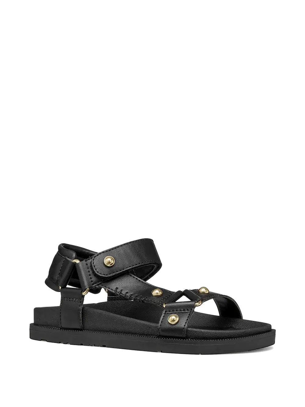 Geox Foammentera stud-embellished touch-strap sandals Zwart