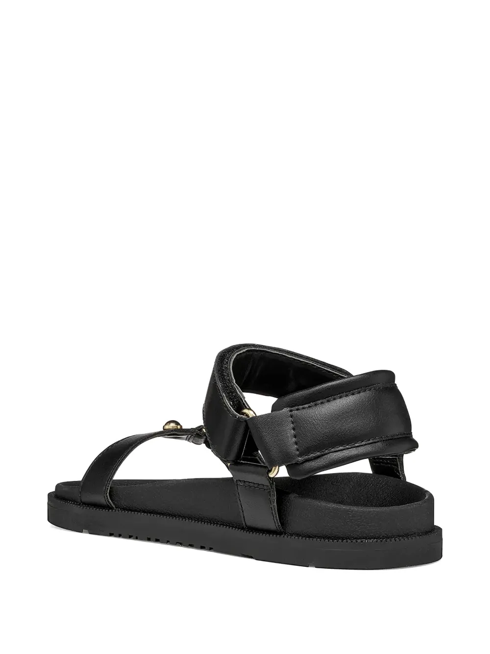 Geox Foammentera stud-embellished touch-strap sandals Zwart