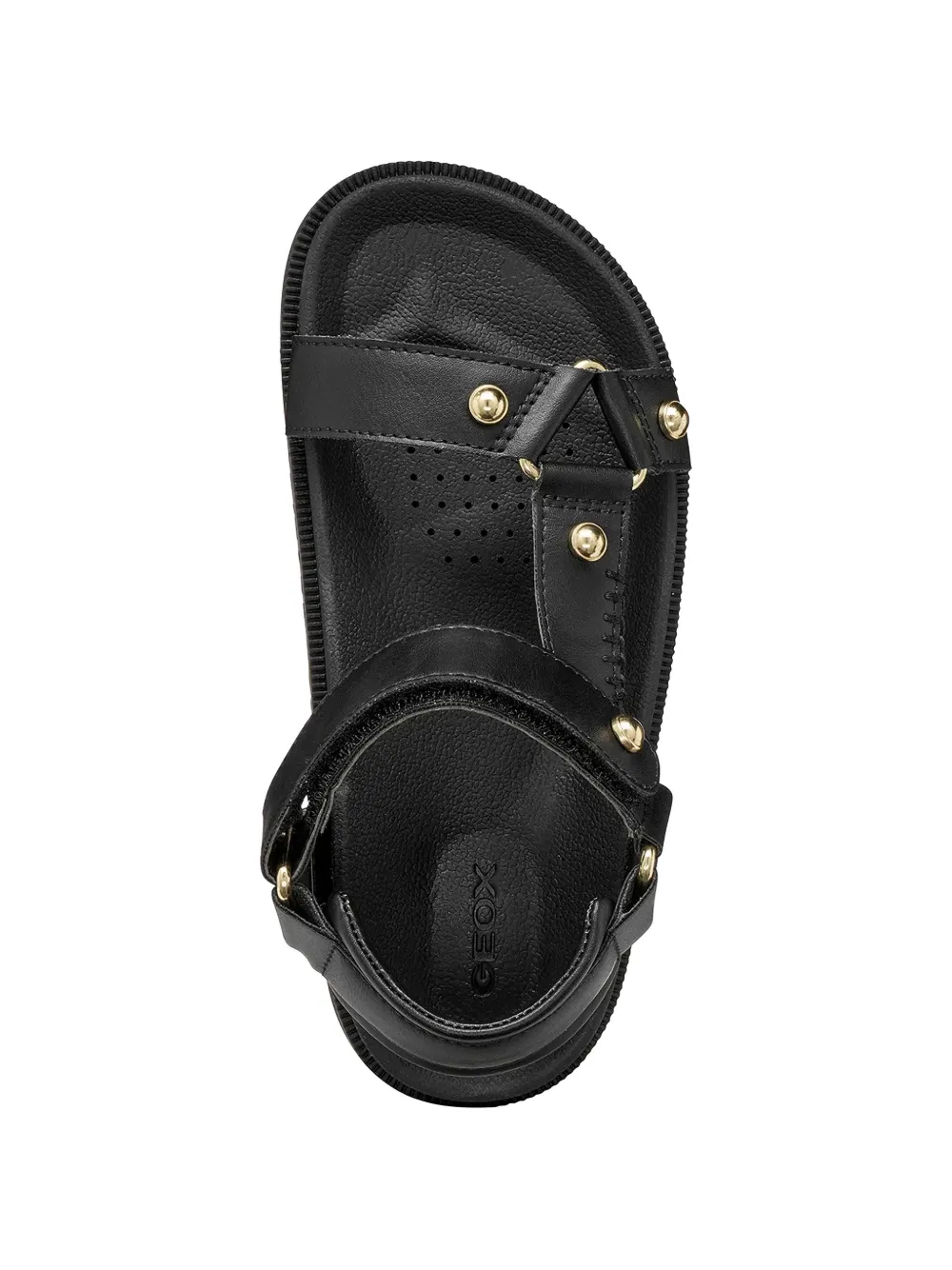 Geox Foammentera stud-embellished touch-strap sandals Zwart