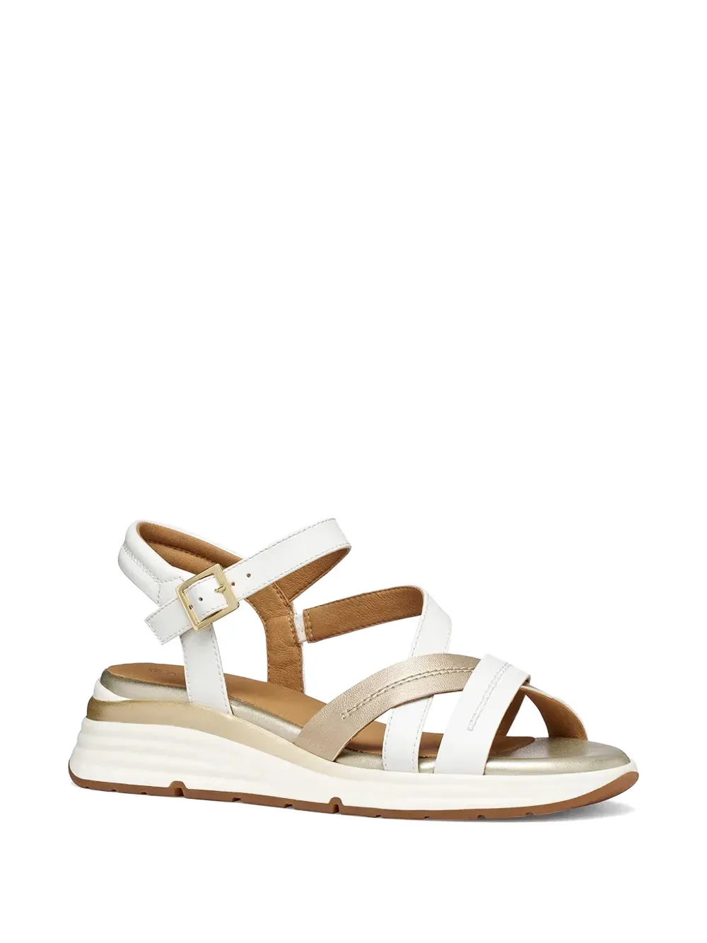 Geox Elowynne crossover-strap sandals Wit