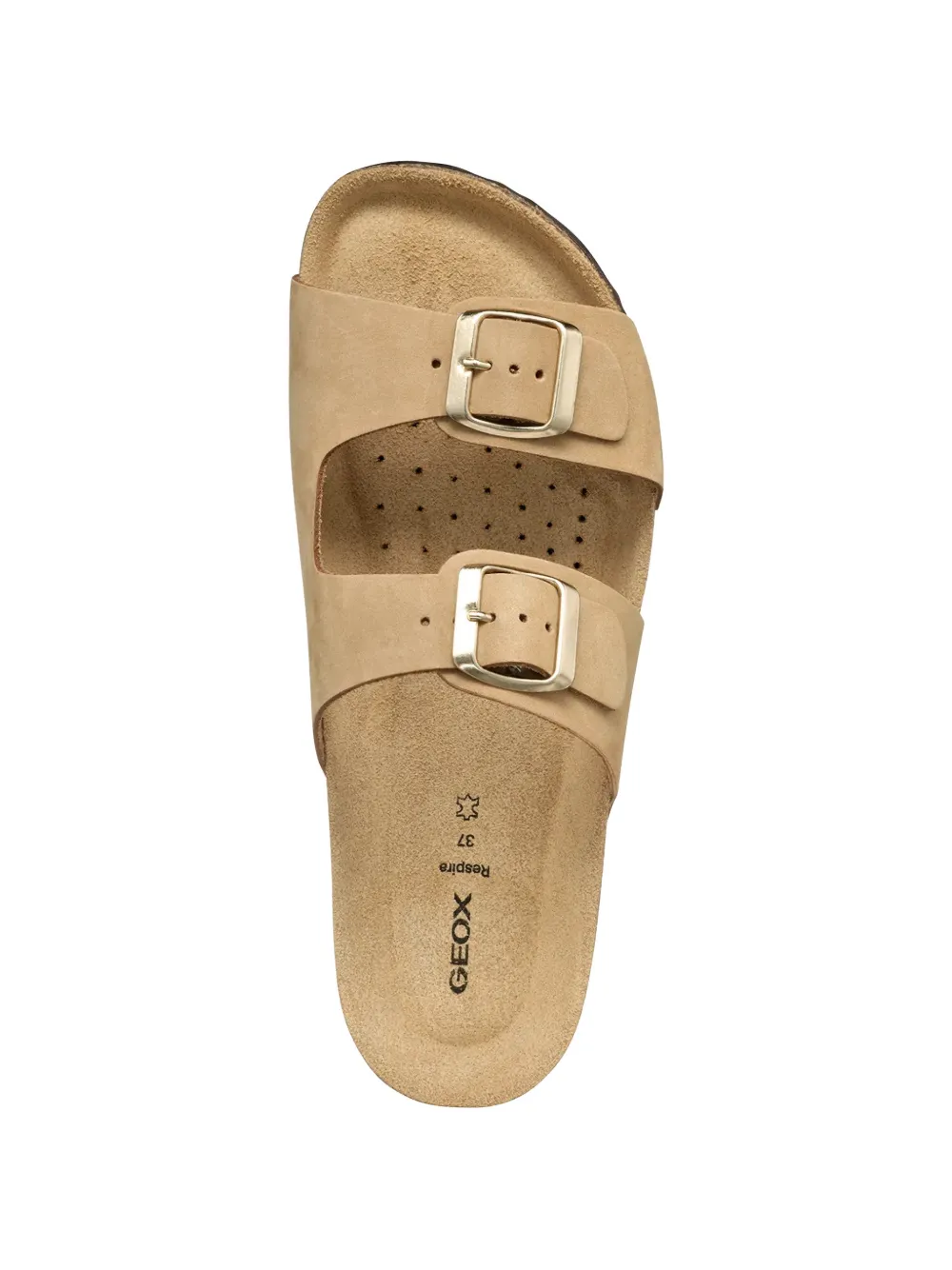 Geox buckle-fastening slides Beige