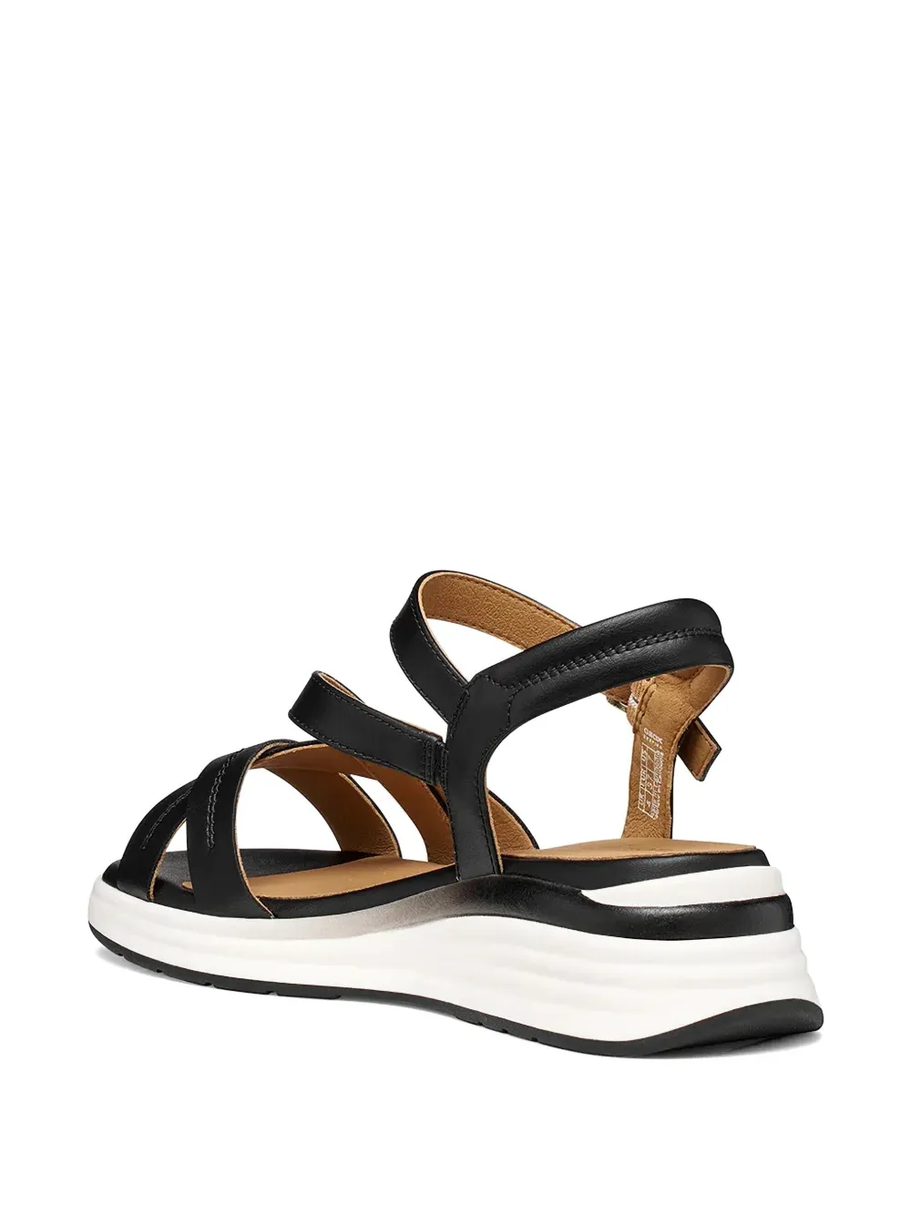 Geox crossover-strap buckle-fastening sandals Zwart