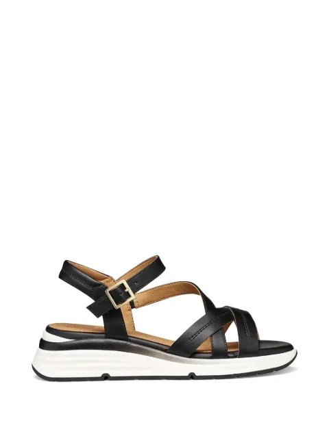 Geox crossover-strap buckle-fastening sandals
