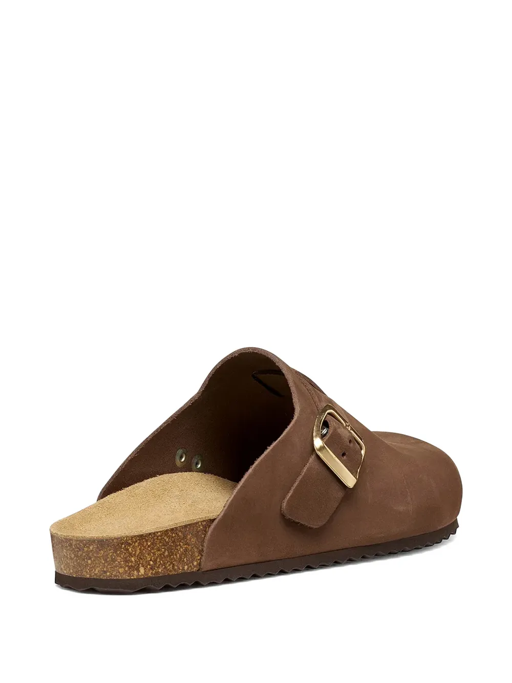 Geox buckle-fastening leather slides Bruin