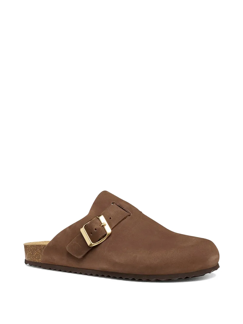 Geox buckle-fastening leather slides Bruin