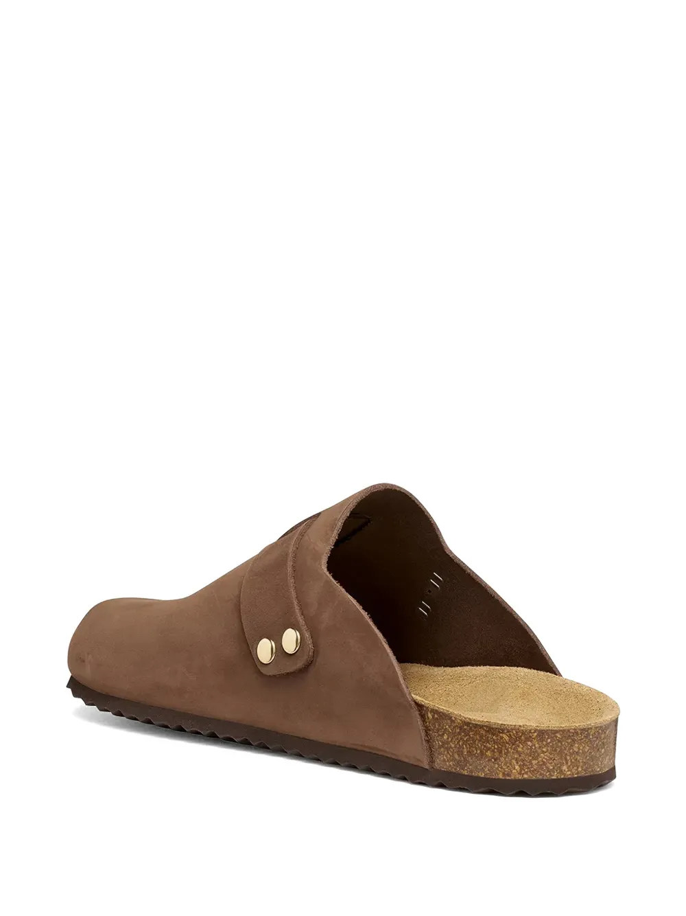 Geox buckle-fastening leather slides Bruin