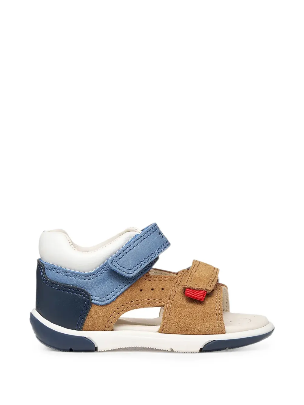 Geox Kids Zapito touch-strap leather sandals Bruin