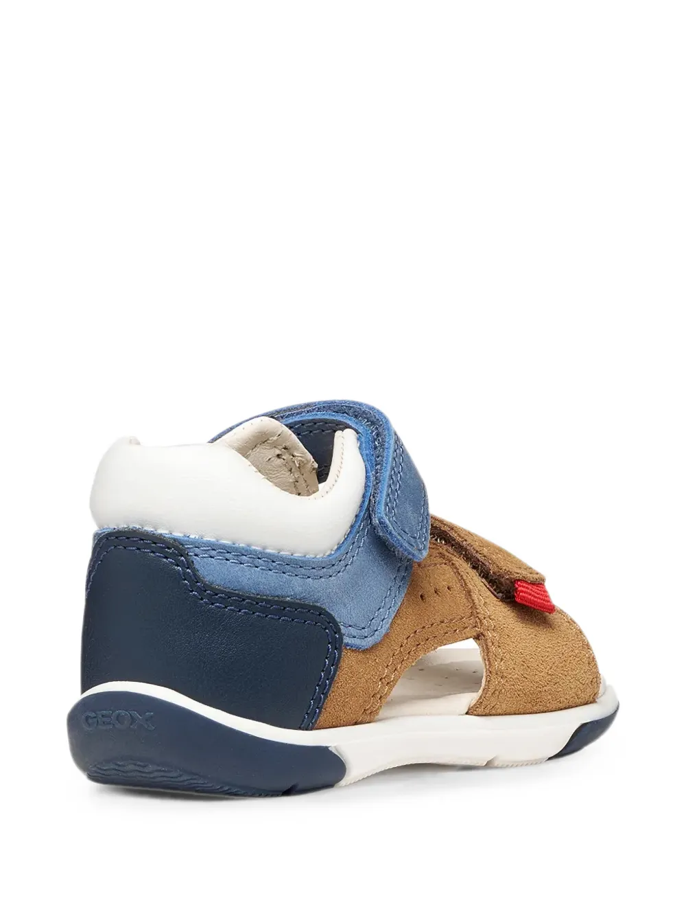 Geox Kids Zapito touch-strap leather sandals Bruin