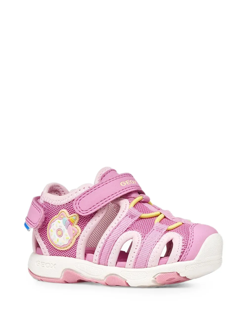 Geox Kids Multy touch-strap mesh sandals Roze