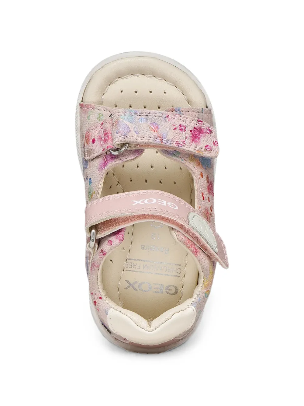 Geox Kids Macchia floral-print touch-strap sandals Roze